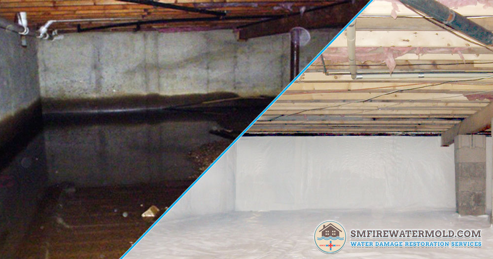 Basement and crawl space flood cleanup Water Restoration Services & Emergency Plumbing Services